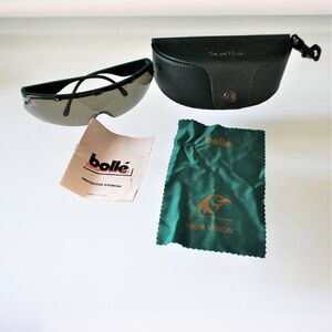 BOLLE Eagle Vision France Sport Glasses Jaguar Green w Soft Bolle Case